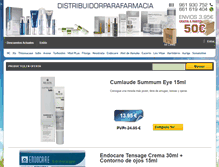 Tablet Screenshot of distribuidorparafarmacia.com